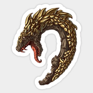 Moon Snake Sticker